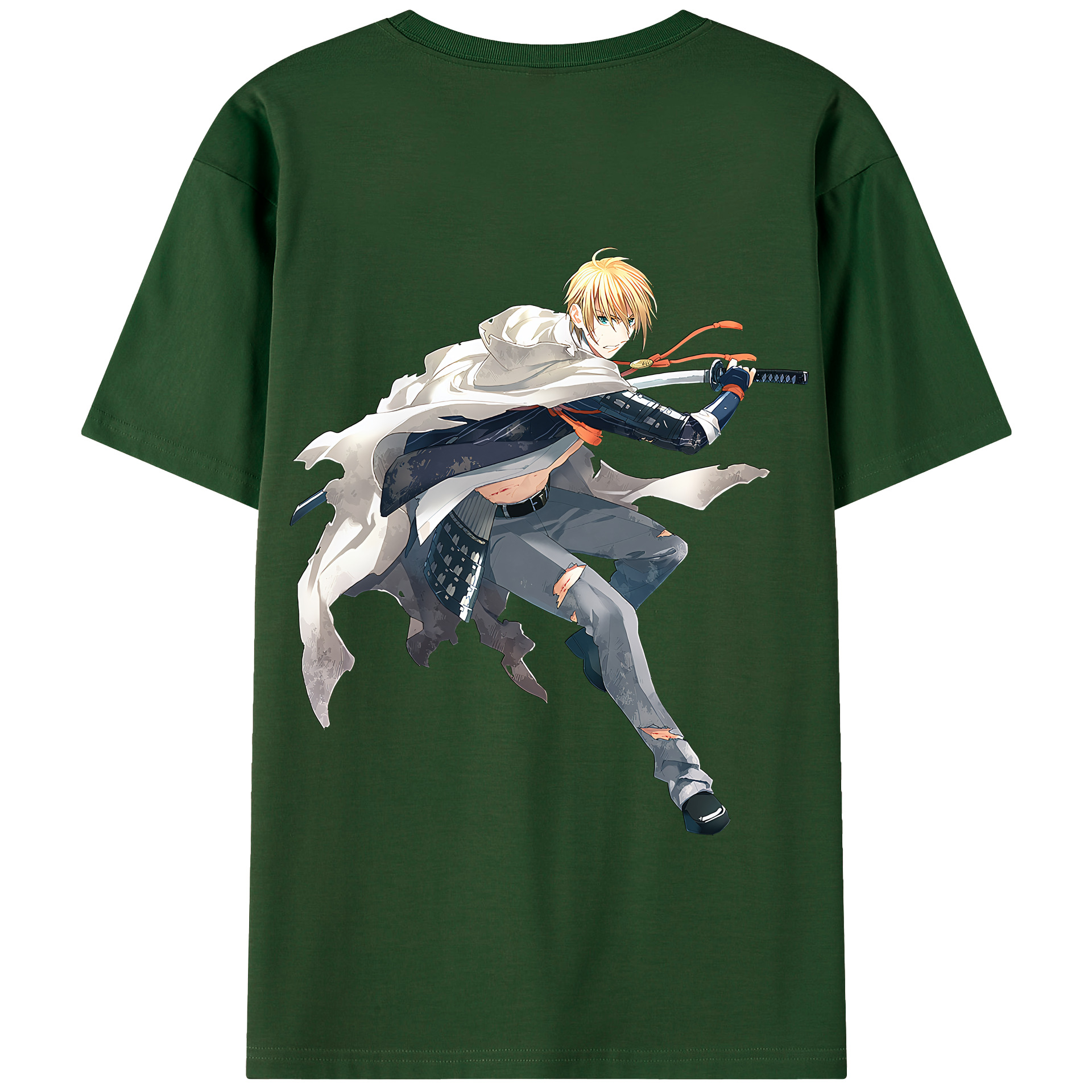 （画像用） 刀剣乱舞 Touken Ranbu 綿100％半袖Tシャツ（背面プリント）